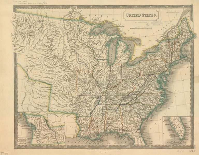 1828 Map of United States | Milwaukee County Historical Society